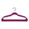 Simplify Super Slim Velvet Huggable Hangers in Fuchsia, 10PK 3246-FUCHSIA - alternate 1